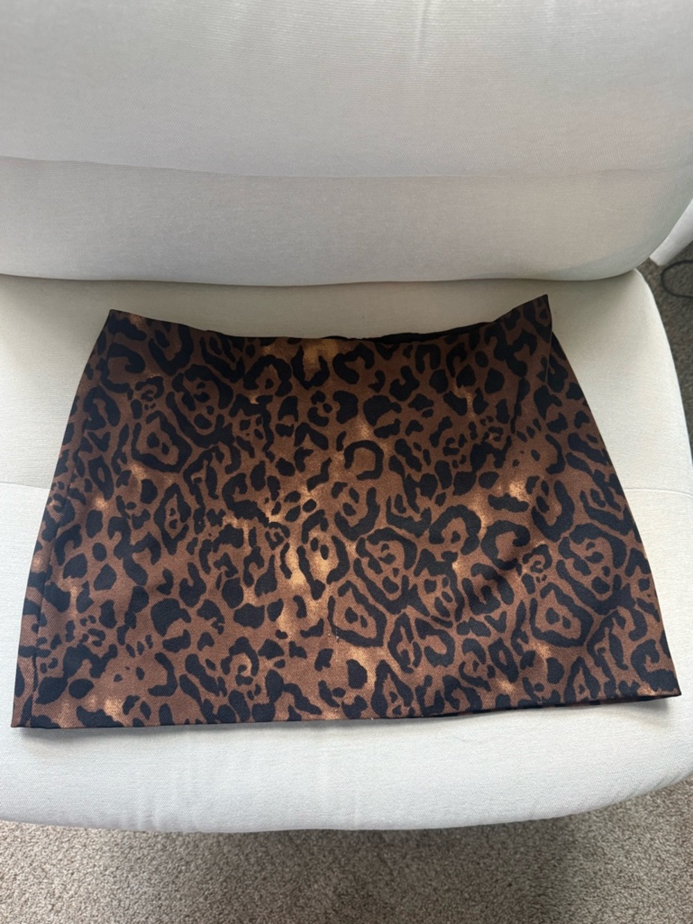 Reformation Leopard Print Brown Mini Skirt